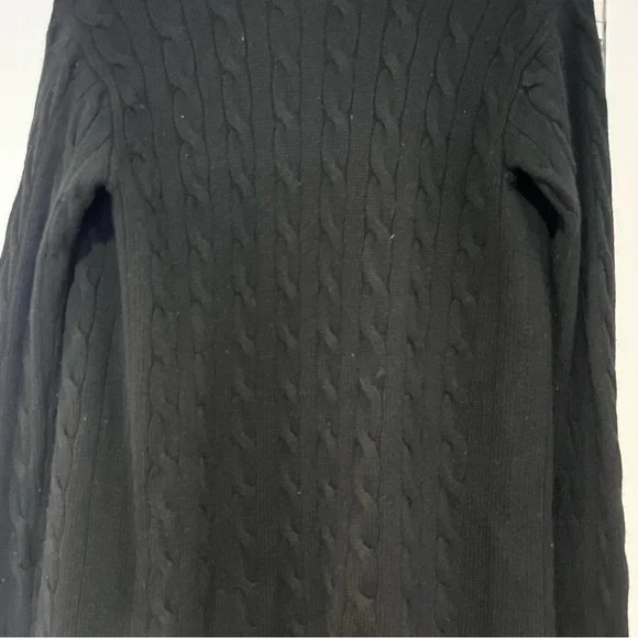Ralph Lauren Cashmere Cable Knit Cardigan Small Sweater Black Label Duster RARE - Picture 6 of 8